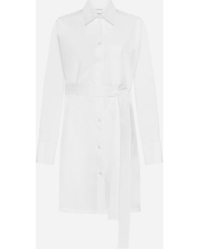 Sportmax William Cotton-Blend Shirt Dress - White