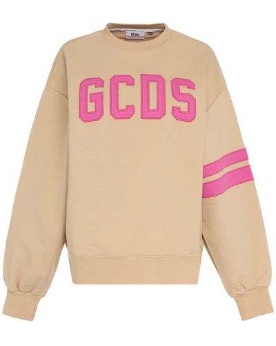 Gcds Sweatshirt With Logo - Pink