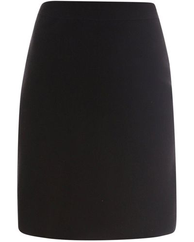 Bottega Veneta Godet Knit Skirt - Black
