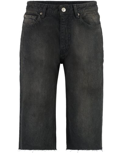 Balenciaga Cotton Bermuda Shorts - Gray