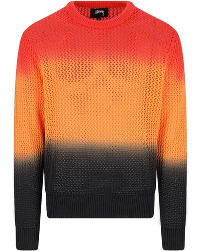 Stussy Pigment Dyed Sweater - Orange