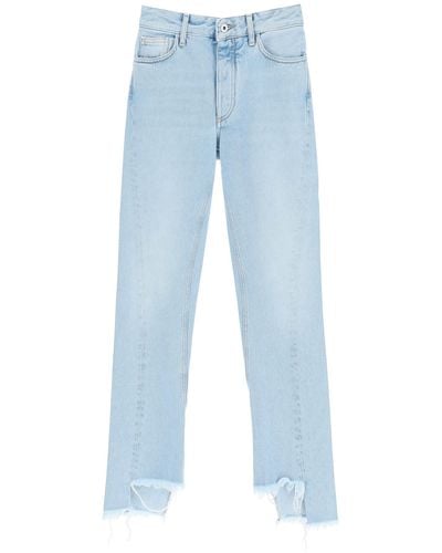 Off-White c/o Virgil Abloh Lim-fit Jeans With Twisted Seams - Blue