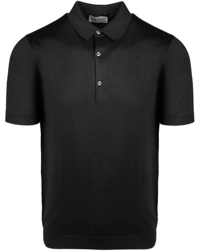 John Smedley Adrian Classic Polo Shirt - Black