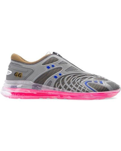 Gucci Sneakers Rubber Gray Fluo Pink - Multicolor