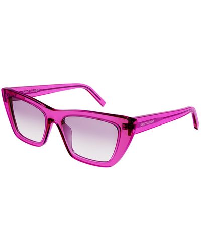 Saint Laurent 53mm Cat Eye Sunglasses - Pink