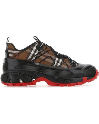 Burberry Rubber And Fabric Arthur Sneakers - Black