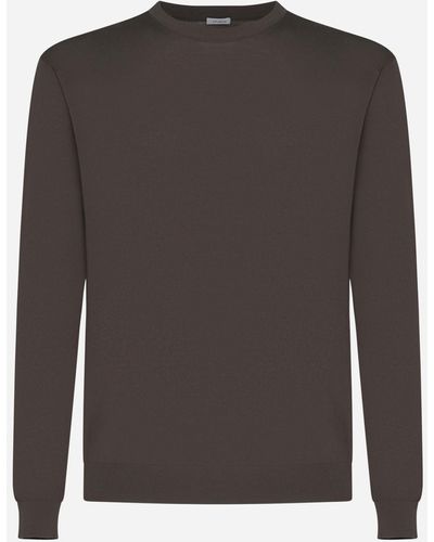 Malo Cotton Sweater - Gray