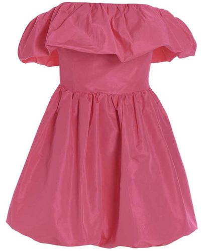MSGM Off-the-shoulder Short Dress - Pink