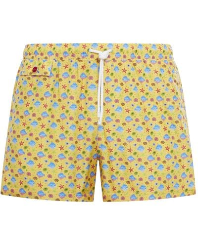 Kiton Swim Shorts Swimwear - Yellow