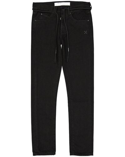 Off-White c/o Virgil Abloh Cotton Denim Jeans - Black