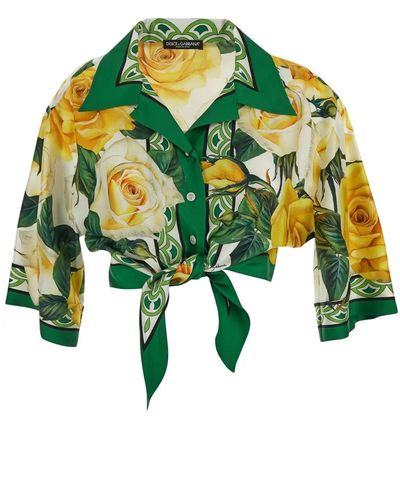 Dolce & Gabbana Silk Shirt - Green