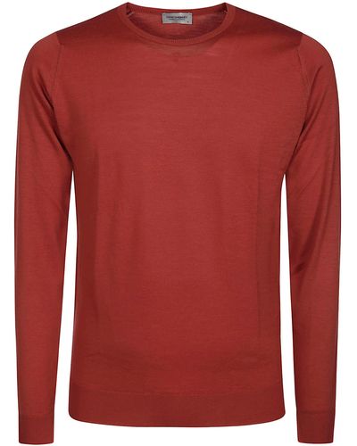 John Smedley Lundy Pullover Ls - Red