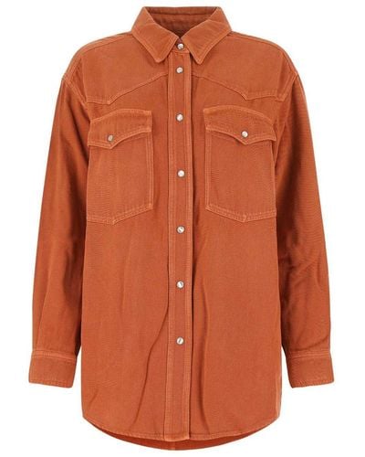 Isabel Marant Tania Long-sleeved Shirt - Orange