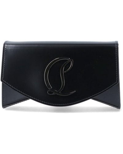 Christian Louboutin Loubi54 Patent Leather Shoulder Bag - Black