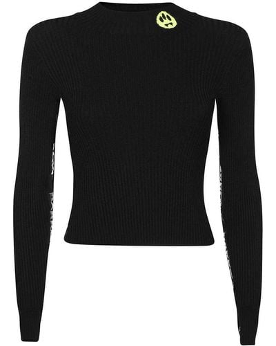 Barrow Long Sleeve Crew-Neck Sweater - Black