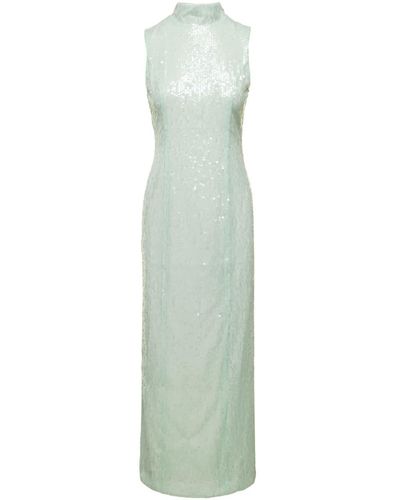 ROTATE BIRGER CHRISTENSEN Midi Dress With All-Over Sequins - Green
