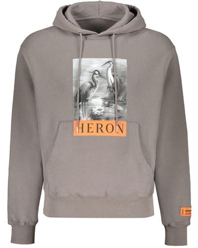 Heron Preston Printed Cotton Sweatshirt - Grey