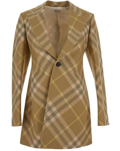 Burberry Wool Jacket - Natural