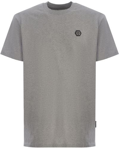 Philipp Plein T-Shirt Made Of Cotton - Grey