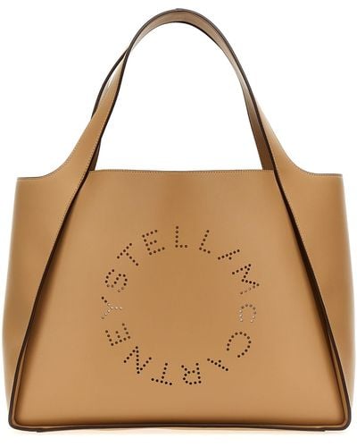 Stella McCartney 'The Logo Bag' Shopping Bag - Natural