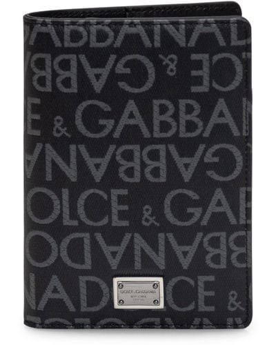 Dolce & Gabbana Card Holder With Logo - Black