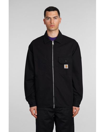 Carhartt Casual Jacket In Black Cotton
