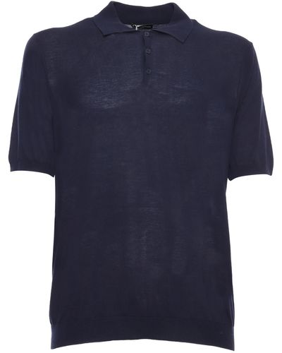 Ballantyne Cotton Polo - Blue