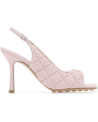 Bottega Veneta Light Nappa Leather Padded Sandals - Pink