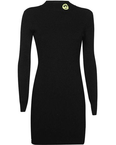 Barrow Ribbed Knit Dress - Black
