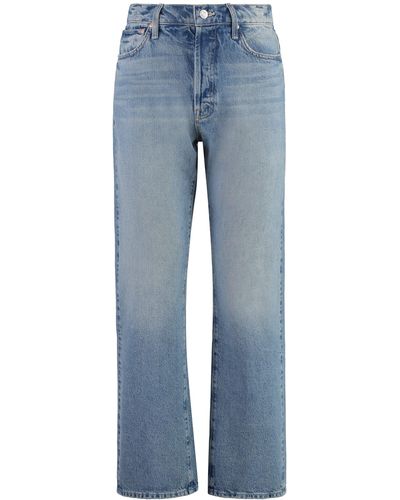 Mother The Ditcher Hover Cropped Jeans - Blue