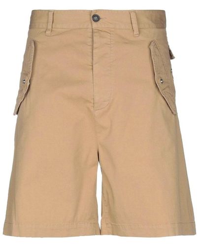 DSquared² Cotton Shorts - Natural