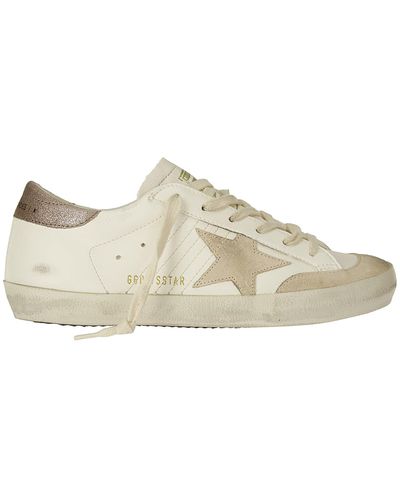 Golden Goose Super Star Lace-Up Trainers - Natural
