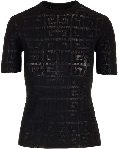 Givenchy Textured Lace Top - Black