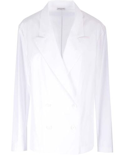 Dries Van Noten Relaxed Fit Unlined Blazer - White