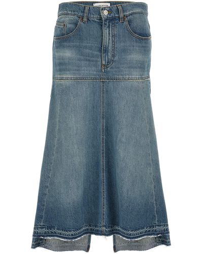 Victoria Beckham Denim Skirt - Blue