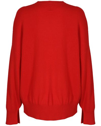 Loulou Studio High Collar Sweater - Red