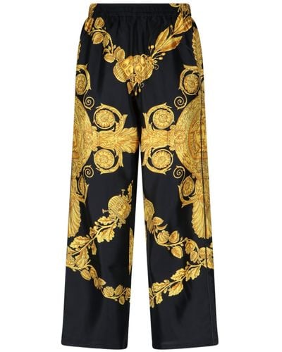Versace 'maschera Baroque' Pyjama Trousers - Yellow