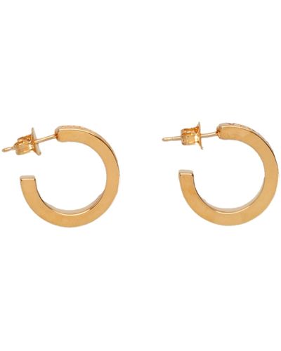 Versace Chain Earrings - Metallic