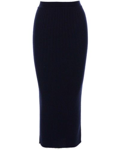 Chloé Fitted Midi Skirt - Blue