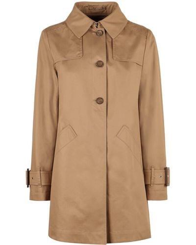 Herno Cotton Trench Coat - Brown