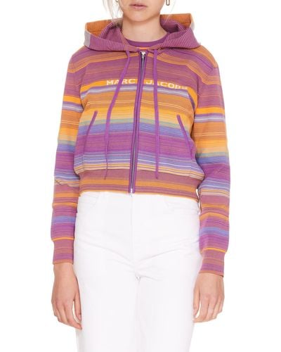 Marc Jacobs The Cropped Zip Hoodie - Multicolor