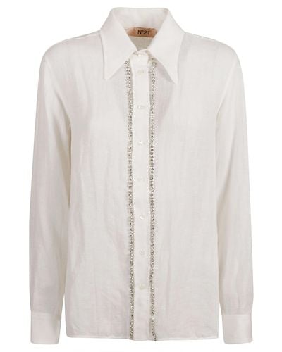 N°21 Embellished Shirt - White