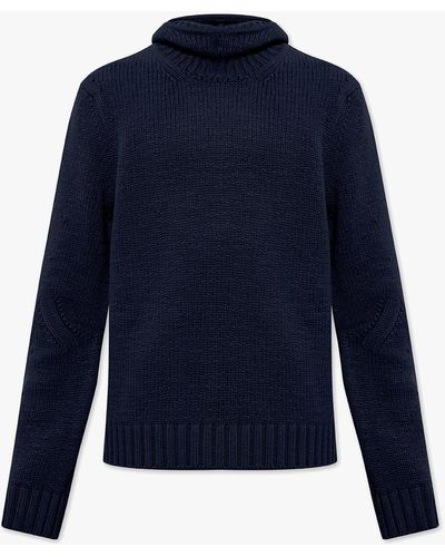Bottega Veneta Hooded Sweater - Blue