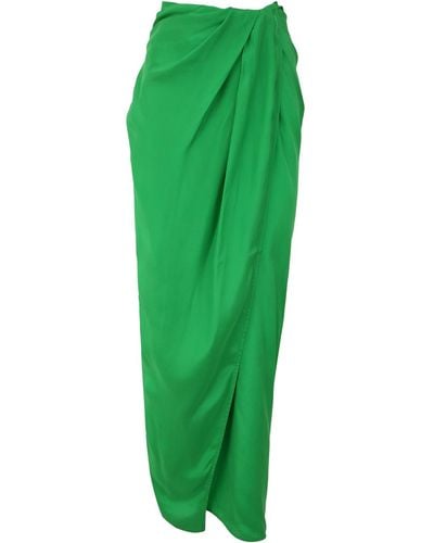 GAUGE81 Sheathing Silk Skirt - Green