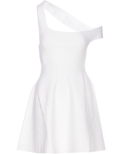 Pinko One-shoulder Flared Minidress - White