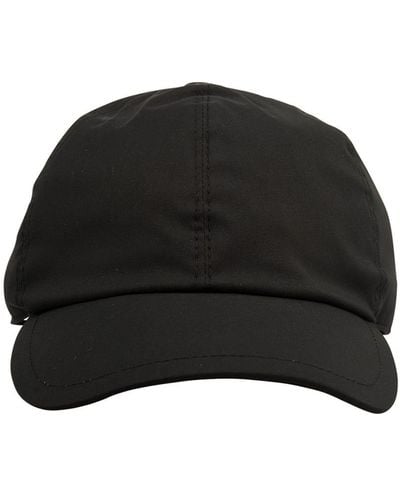 Fedeli Anthracite Technical Fabric Baseball Hat - Black