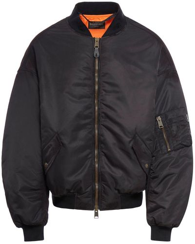 Balenciaga Bomber Jackets - Black