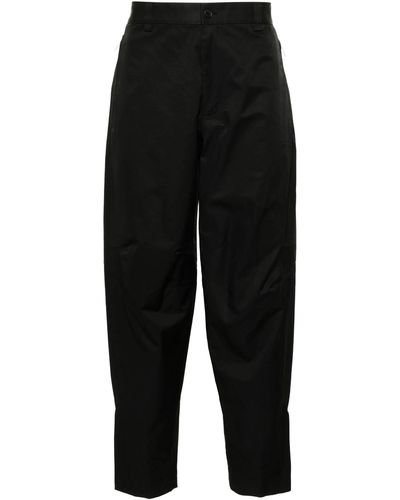 Lanvin Tapered Biker Trousers - Black