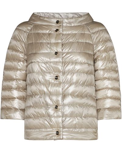 Herno Quilted Nylon Reversible Down Jacket - White