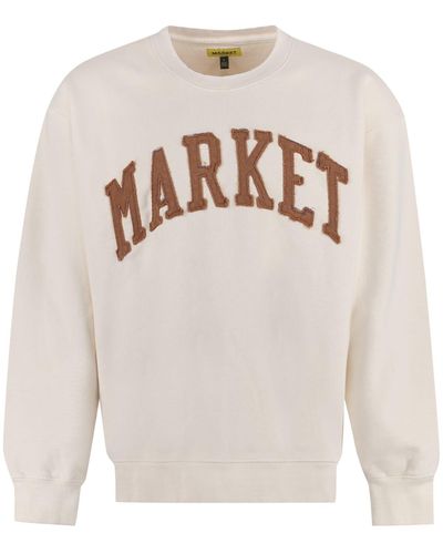 Market Cotton Crew-Neck Sweatshirt - White